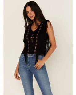 Idyllwind Women's Central Pike Fringe Embroidered Top