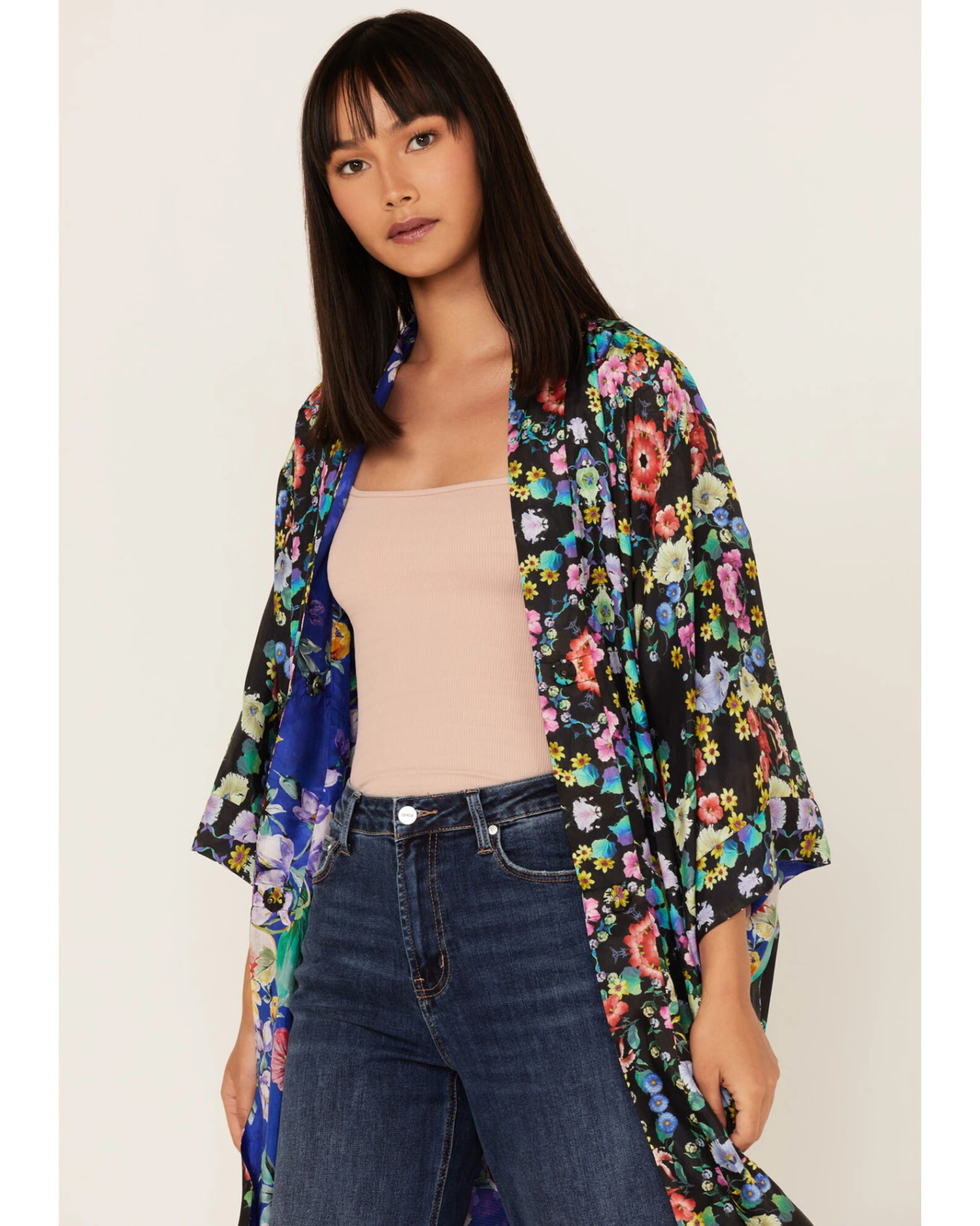 Johnny Was Women's Ella Floral Reversible Kimono 5 Johnny Was Women's Ella Floral Reversible Kimono - Image 3