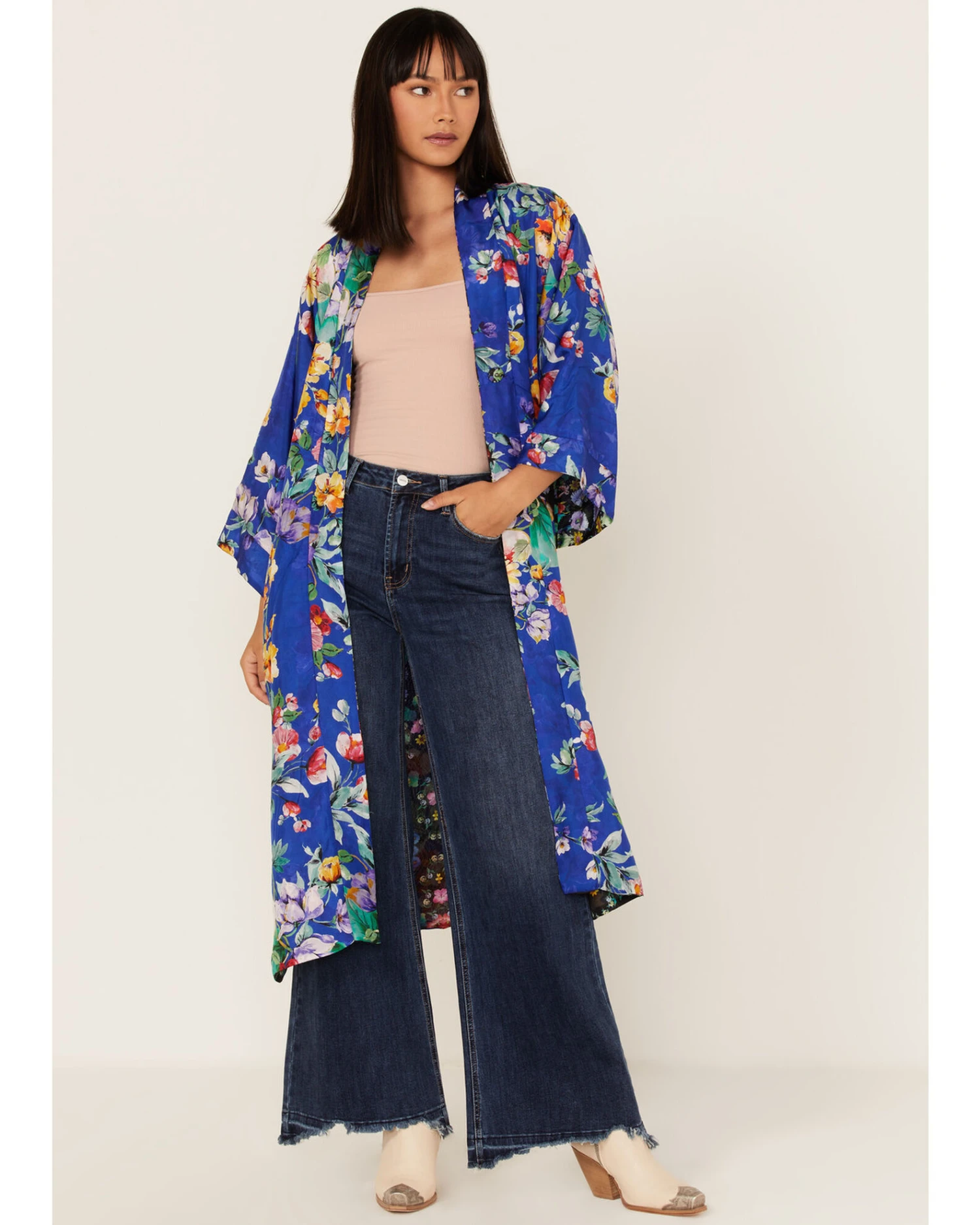 Johnny Was Women's Ella Floral Reversible Kimono 6 Johnny Was Women's Ella Floral Reversible Kimono - Image 4