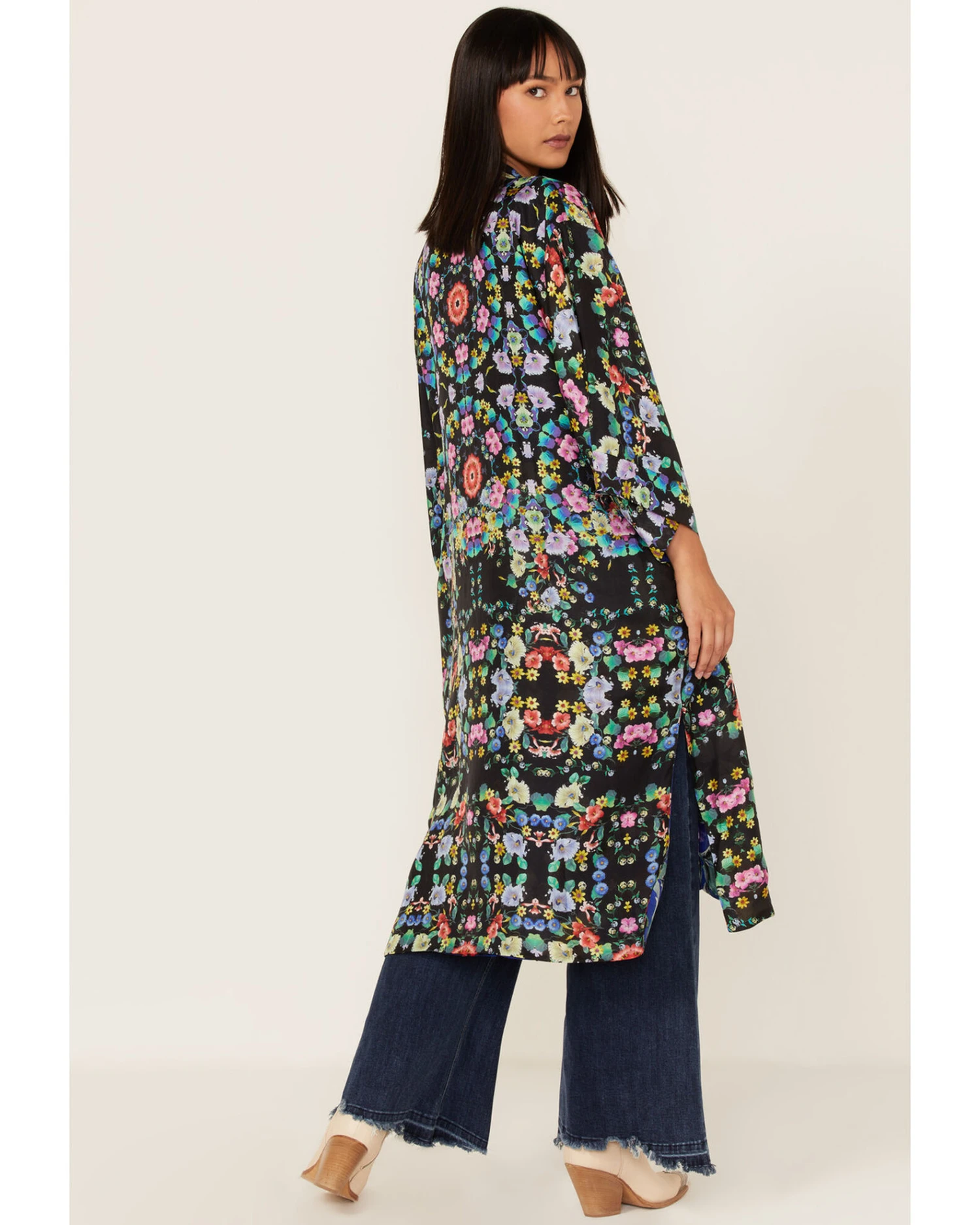 Johnny Was Women's Ella Floral Reversible Kimono 4 Johnny Was Women's Ella Floral Reversible Kimono - Image 2