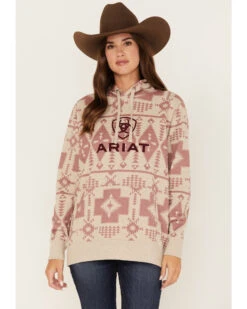 Ariat Women's Southwestern Print Logo Graphic Hoodie -Country Outfitter Shop 2000374278 280 P1