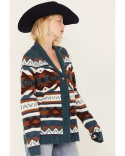 Wrangler Retro Women's Southwestern Striped Cardigan