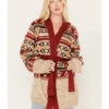 Wrangler Retro Women's Southwestern Print Hooded Cardigan -Country Outfitter Shop 2000374522 104 P1