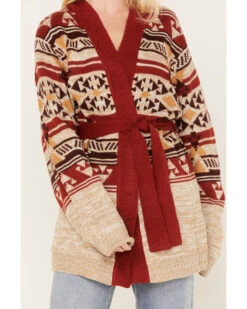 Wrangler Retro Women's Southwestern Print Hooded Cardigan -Country Outfitter Shop 2000374522 104 P3