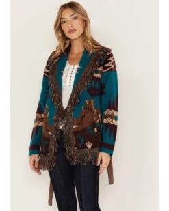 Idyllwind Women's River Run Southwestern Print Belted Cardigan -Country Outfitter Shop 2000375293 400 P1