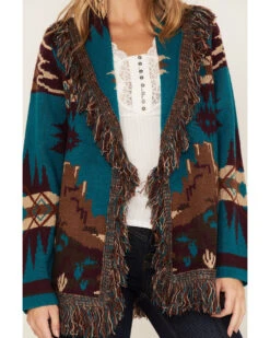Idyllwind Women's River Run Southwestern Print Belted Cardigan -Country Outfitter Shop 2000375293 400 P3