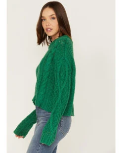 Free People Women's Cutting Edge Cable Knit Sweater -Country Outfitter Shop 2000378057 300 P2