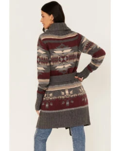 Stetson Women's Southwestern Knit Long Cardigan Sweater 9 Stetson Women's Southwestern Knit Long Cardigan Sweater -Country Outfitter Shop 2000378251 020 P4