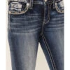 Miss Me Women's Medium Wash Mid Rise Embroidered Stone & Sequin Bootcut Jeans -Country Outfitter Shop 2000378759 401 P4