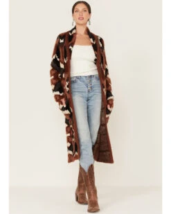 Shyanne Women's Southwestern Eyelash Knit Duster -Country Outfitter Shop 2000380635 200 P1