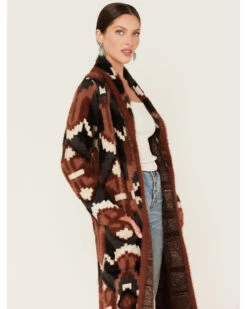 Shyanne Women's Southwestern Eyelash Knit Duster -Country Outfitter Shop 2000380635 200 P2