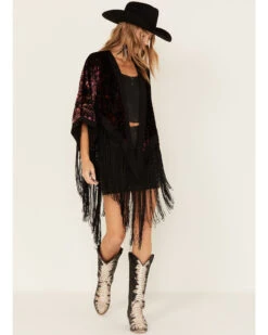 Idyllwind Women's Dean Ikat Velvet Rocket Kimono -Country Outfitter Shop 2000380700 550 P2