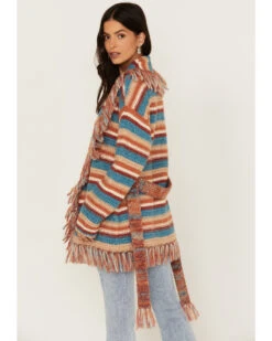 Idyllwind Women's Abilene Striped Fringe Cardigan -Country Outfitter Shop 2000380716 400 P4