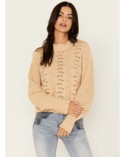 Free People Women's Sandcastle Bell Song Knit Sweater -Country Outfitter Shop 2000381035 280 P1
