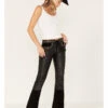 Understated Leather Women's Wild Cats Mid Rise Leather Flare Pants -Country Outfitter Shop 2000381542 001 P1