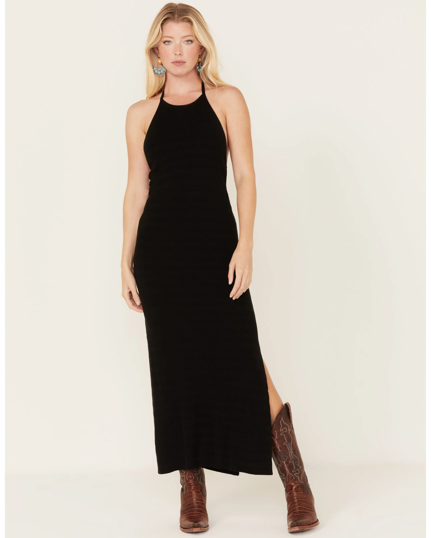 Spell Women's Sunray Knit Halter Dress 3 Spell Women's Sunray Knit Halter Dress