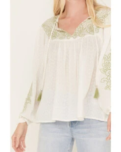Cleo + Wolf Women's Embroidered Long Sleeve Blouse -Country Outfitter Shop 2000382879 100 P3