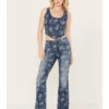 Idyllwind Women's Floral Drive Jacquard Denim Corset Top -Country Outfitter Shop 2000383132 415 P1