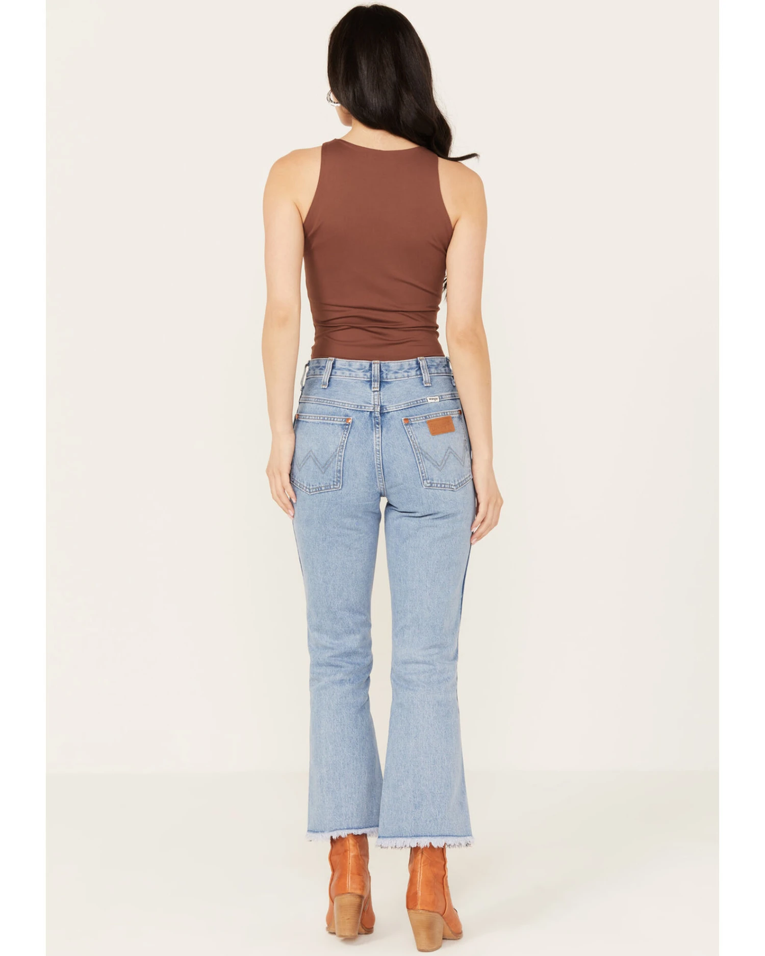 Wrangler Women's Medium Wash High Rise Wrock 627 Flare Jeans 5 Wrangler Women's Medium Wash High Rise Wrock 627 Flare Jeans - Image 3