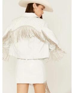 Boot Barn X Double D Women's Exclusive Rhinestone & Fringe Bridal Jacket