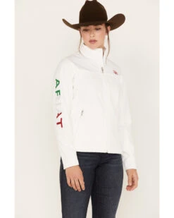 Ariat Women's Classic Team Mexico Flag Softshell Jacket -Country Outfitter Shop 2000384683 100 P1