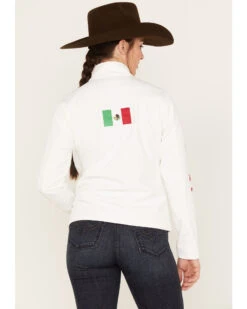 Ariat Women's Classic Team Mexico Flag Softshell Jacket -Country Outfitter Shop 2000384683 100 P4