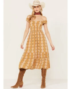 Rock & Roll Denim Women's Southwestern Print Maxi Dress -Country Outfitter Shop 2000384991 702 P1