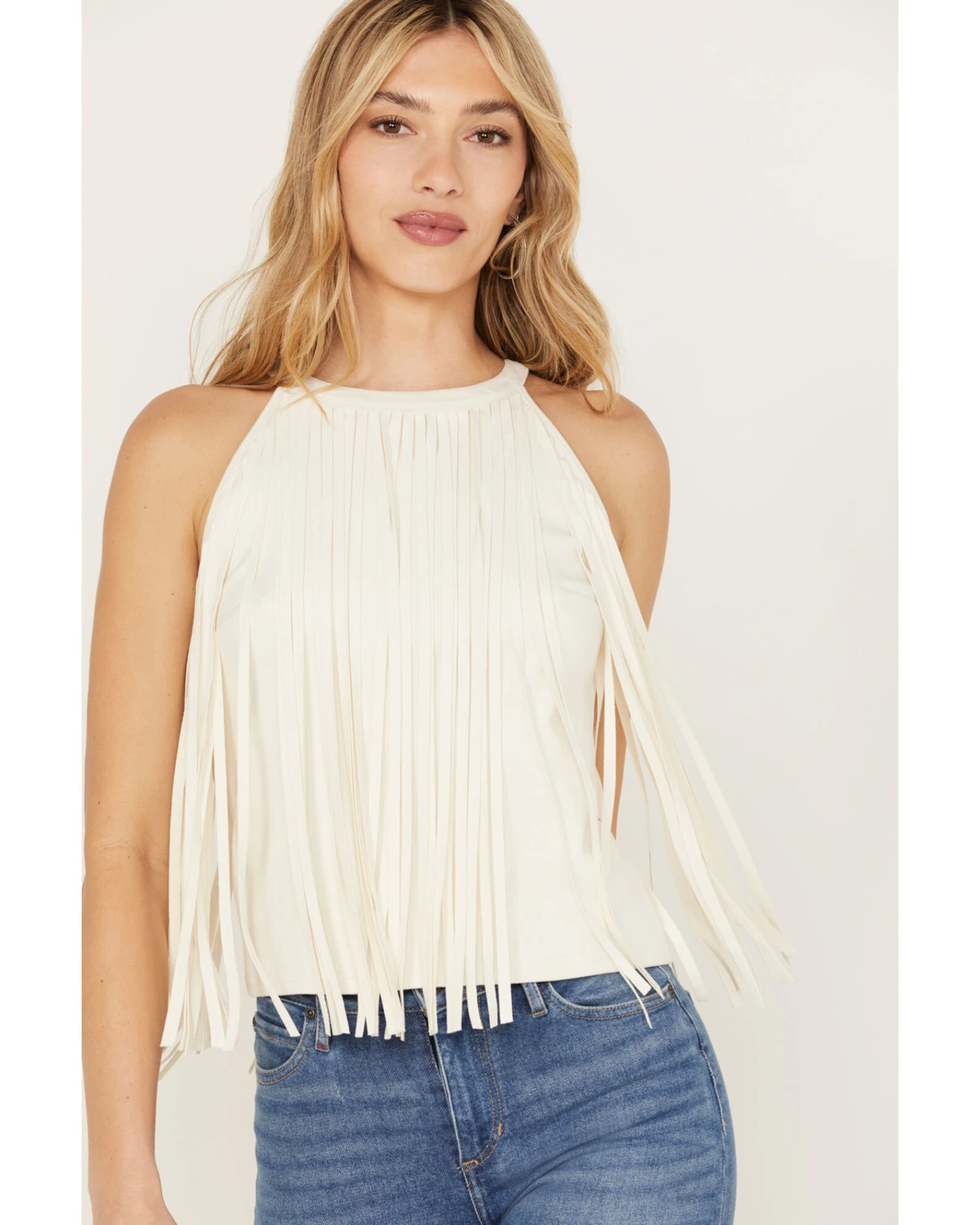 Idyllwind Women's Madie Faux Suede Fringe Tank 4 Idyllwind Women's Madie Faux Suede Fringe Tank - Image 2