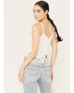 Shyanne Women's Crochet Fringe Tank -Country Outfitter Shop 2000386163 100 P4