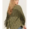 Shyanne Women's Lace Fringe Button Down Shacket -Country Outfitter Shop 2000386169 341 P4
