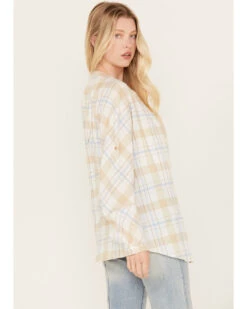Cleo + Wolf Women's Oversized Plaid Print Button Up -Country Outfitter Shop 2000386559 110 P4