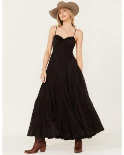 Free People Women's Sundrenched Solid Sleeveless Maxi Dress -Country Outfitter Shop 2000392164 001 P1