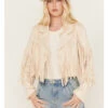 Saints & Hearts Women's Faux Suede Cropped Fringe Jacket 1 Saints & Hearts Women's Faux Suede Cropped Fringe Jacket -Country Outfitter Shop 2000396314 110 P2