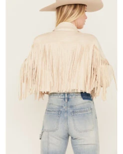 Saints & Hearts Women's Faux Suede Cropped Fringe Jacket 8 Saints & Hearts Women's Faux Suede Cropped Fringe Jacket -Country Outfitter Shop 2000396314 110 P4