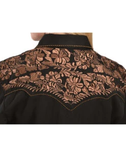 Scully Women's Floral Embroidered Western Shirt 12 Scully Women's Floral Embroidered Western Shirt -Country Outfitter Shop 658137 89 D1