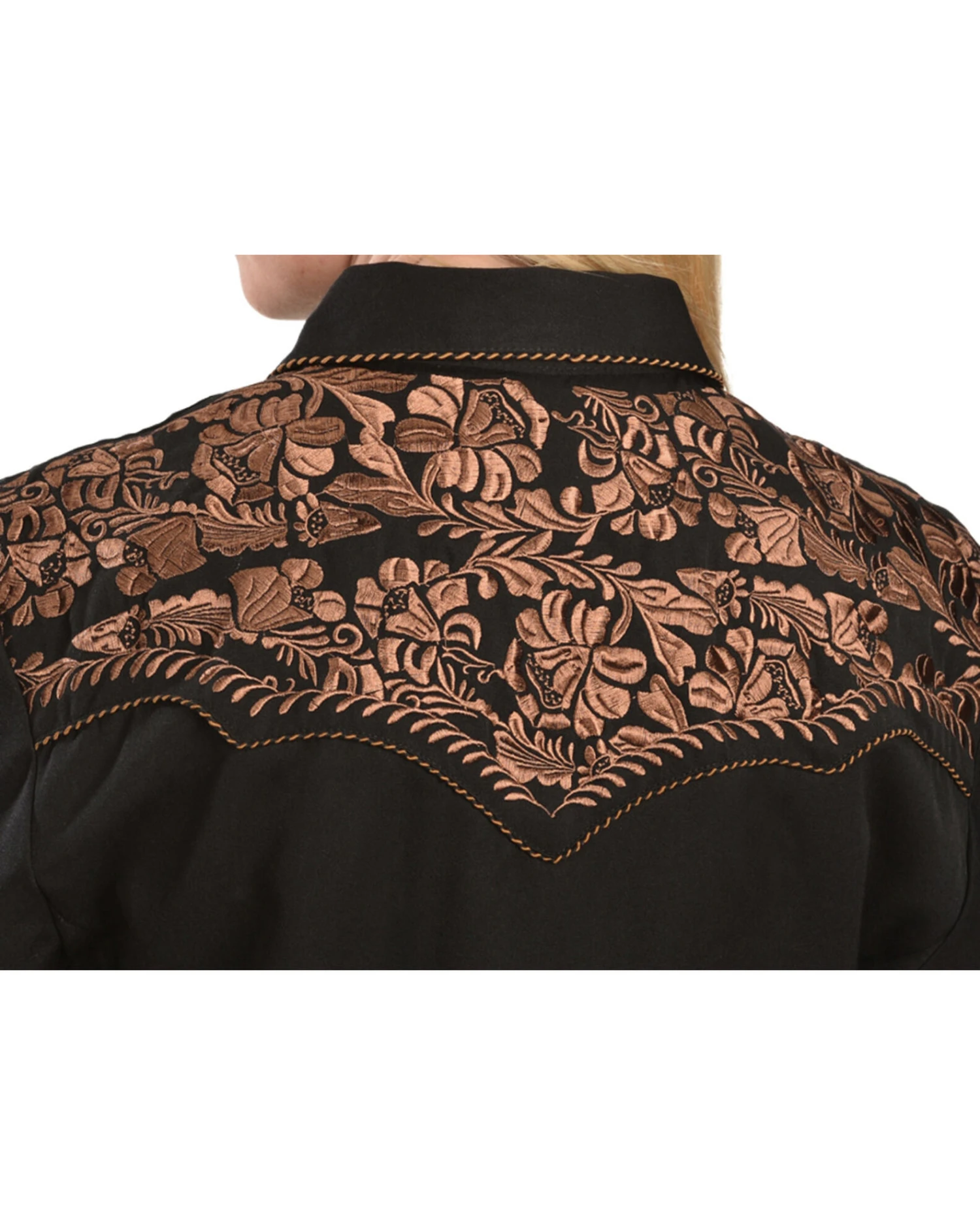 Scully Women's Floral Embroidered Western Shirt 7 Scully Women's Floral Embroidered Western Shirt - Image 5